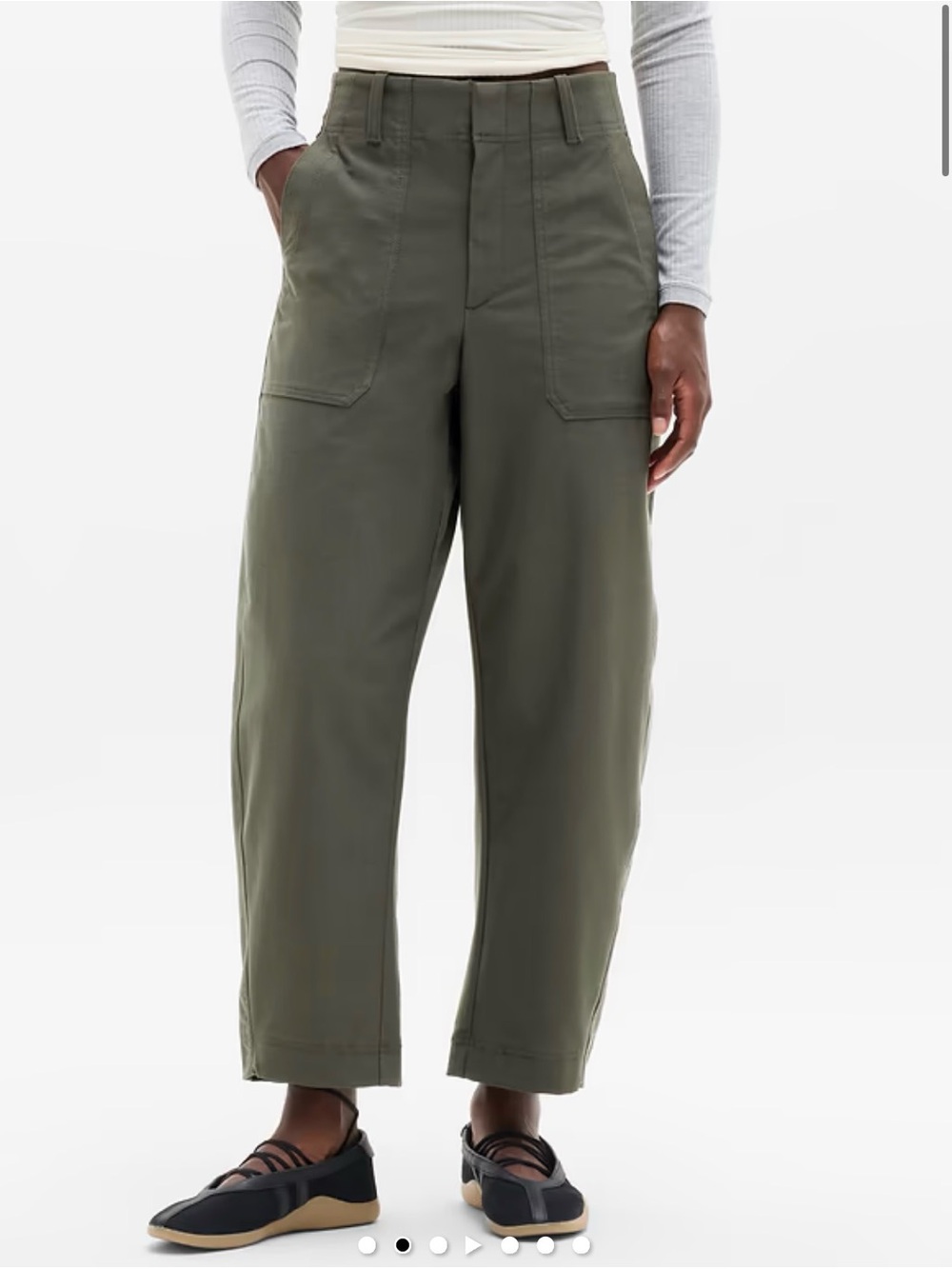 Athleta Olive Green Utility Pants